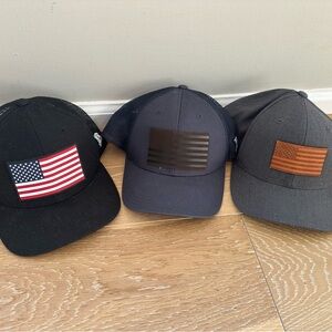 Branded Bills - snap backs Patriotic Black, Navy and Gray Caps